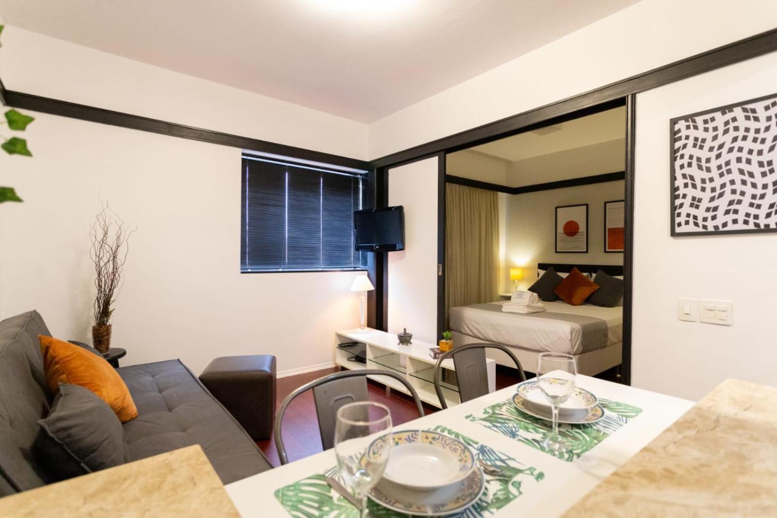 Apartamento Easy Star - Flat Pratico E Aconchegante No Jardins Prox Shop - Lf02h *